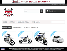 Tablet Screenshot of motosjavieriborra.com